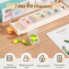 Weekly Pill Box 7 Day, Tablet Organiser for Travel– 7