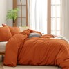 SSW HOMES King Size Duvet Cover Set (Rust) - 3