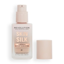 Revolution Beauty London Makeup Revolution, Skin Silk Serum Foundation, Light to Medium Coverage, Contains Hyaluronic Acid, F7, 23ml