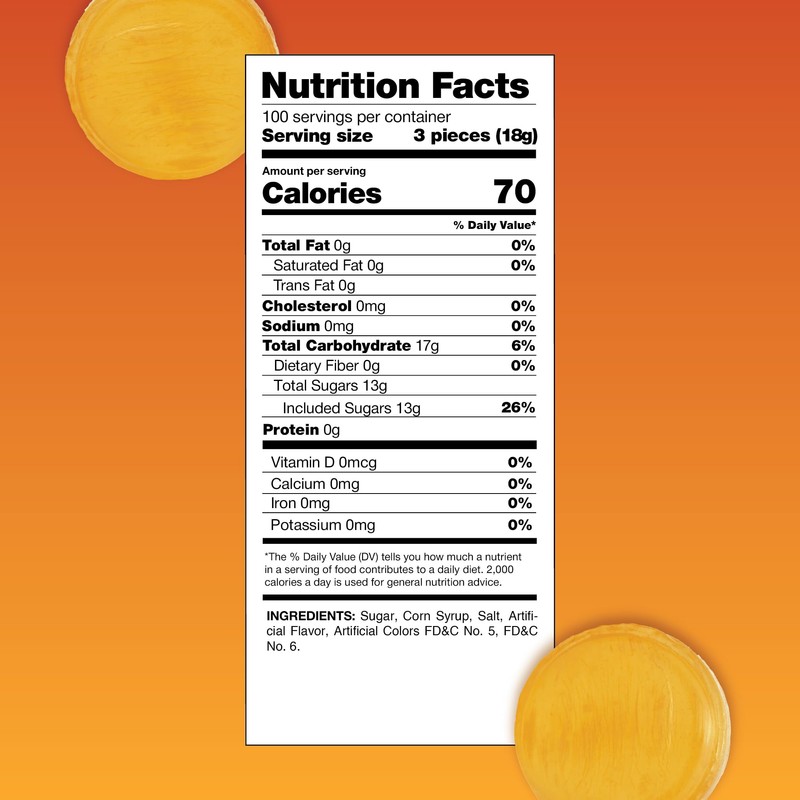Butterscotch Hard Candy - 4 Pound Bulk Pack (About 300