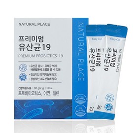 Natural Place Premium Lactic Acid Bacteria 19, 5 boxes, 60g / 네추럴플레이스 프리미엄유산균19, 5박스, 60g