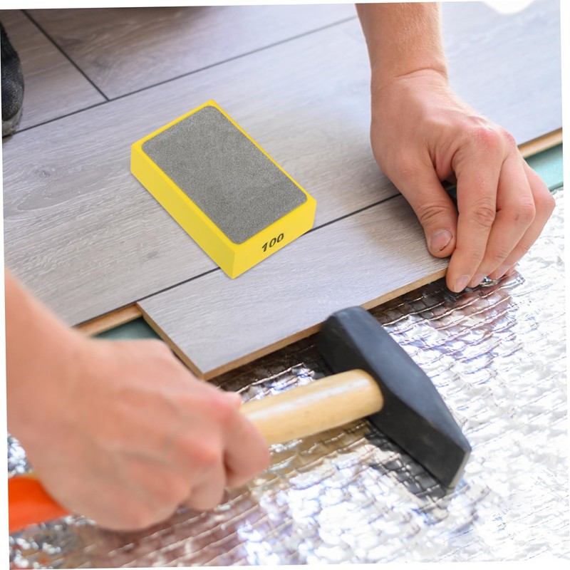 CHILDWEET 4pcs Hand Polishing Pads Grit Sanding Blocks for Grinding