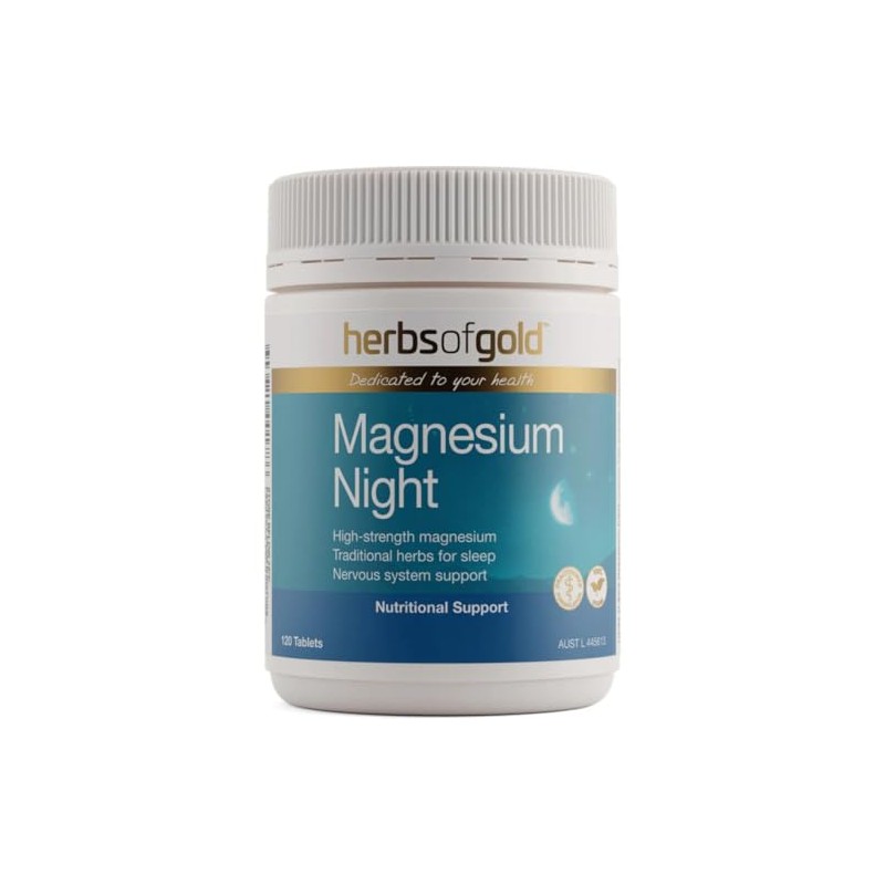 Herbs of Gold Magnesium Night 120 Tablets