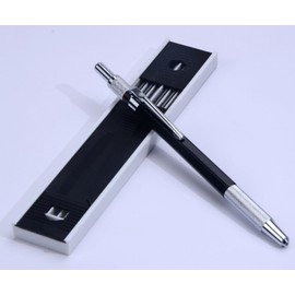 CHUANGOUONLY 3 Pieces Mechanical Pencils, Mechanical Pencil Set for Writing, Engineering Drawing, Sketching (Black)