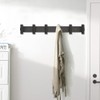 DGYB Set of 2 Coat Rack Wall Mount 6 Black