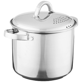Oster Sangerfield Stainless Steel Cookware 5-Quart Pasta Pot w/Steamer & Strainer Lid