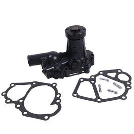 DVPARTS Black Water Pump 83989003 SBA145016431 SBA145017300 Compatible with Ford New Holland 1210 1215 1310 1120 1220 1310 Compact Tractor CL25 Shibaura SP1500 SP1540 SP1700 SP1740 P15 P17 S753 Engine