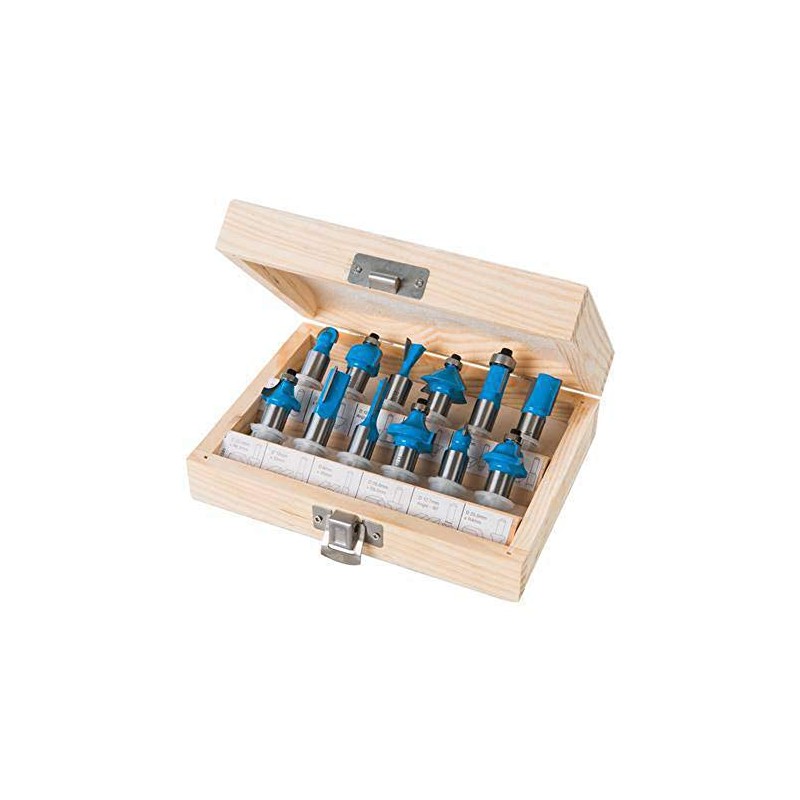 Silverline 251591 12 mm TCT Router Bit Set 12pce 12