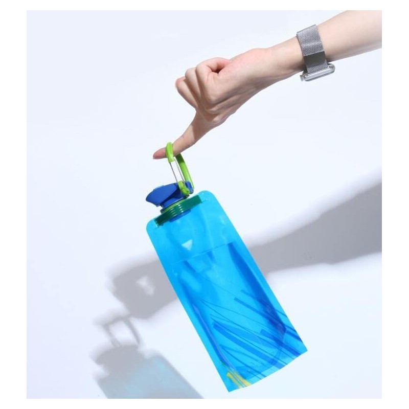 Voarge Pack of 3 Foldable Water Bottles, 700 ml Water