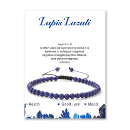 Lit Wall Lapis Lazuli Anklets for Women Beach Boho Ankle Waterproof Lapis Lazuli Anklet Bracelets Adjustable Beaded Ankle Bracelet Plus Size Anklets Gemstone Anklet Jewelry Gift for Her
