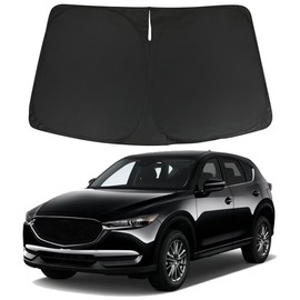 D-Lumina CX5 Windshield Sunshade - Compatible with Mazda CX-5 2017 2018 2019 2020 2021 2022 2023 2024 2025 - Foldable Front Window Sun Protector, Sun Shade, Heat Shield