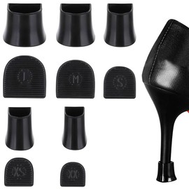 JEYORZY 5 Pairs Heel Protectors, High Heels, Heel Protectors Sole for Shoes, Replacement Sole Protection, Heel Pads, High Heel Protector, Repair Kit, Floor Heels, Boot Replacement Cap, Weddings