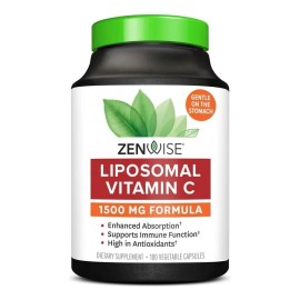 Zenwise Vitamina C Ácido Ascórbico Liposomal 180 Vcaps Sabor Sin sabor