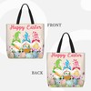 Happy Easter Tote Bag with Handles Large Happy Easter Reusable