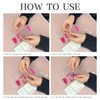 24pcs Short Oval False Nails French Tip Stick on Nails