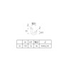 SANEI H70-67-32 Drain Parts U-Pipe for Metal Traps, Pipe Diameter