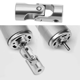 SG Store 4Pcs 3mm to 3mm Metal Shaft Coupling Universal Joint Shaft Coupling Flexible Coupling Connector Accessories for Model Car Ships Robots