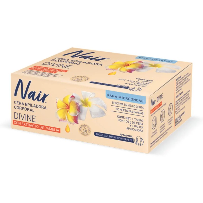 Nair Cera Depiladora Divine Corporal Tarro 100 Marca Probada Por