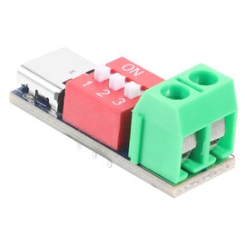 TEHAUX USB Type C Pd Decoy Fast Charging Test Board Adjustable Voltage for Qc Testing Compact and Portable Voltage Output Detector for Safe Device Charging