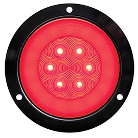 Optronics STL101RFMB GloLight 4” Red LED Lights with Mounting Flange