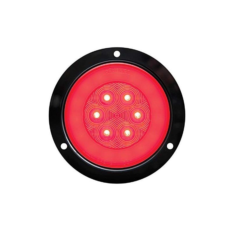 Optronics STL101RFMB GloLight 4” Red LED Lights with Mounting Flange