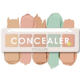 FOCALLURE Color Correcting Concealer Palette 5 Shades | Cream Contour & Highligh