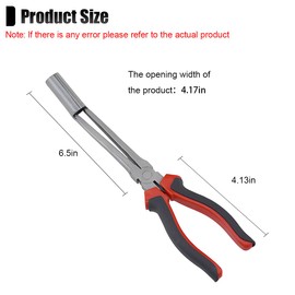 GAOLAOSY Car Spark Plug Wire Removal Pliers Tool, Long Handle Spark Plug Boot Pulling Tools, Efficient & Safe High Voltage Cylinder Cable Clamp for Most Confined Areas