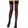 Lidogirl Lace Top Thigh High Stockings, 40d Black, One Size
