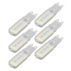6pcs G9 LED Bulbs 7W Dimmable 360° Illumination Replacement Light