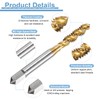 sourcing map 2pcs Spiral Flute Thread Taps 1/4-20 UNC 2B