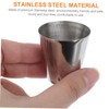 COLLBATH Mini Stainless Steel Shot Glasses 4-Piece Travel Mugs Metal