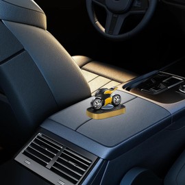 Solar Car Air Freshener Rotating | Motorcycle Odor Eliminator - Long Lasting Rotating Freshener Deodorizer Solar for Car Bathroom Home Interior