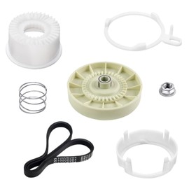 W10721967 Washer Pulley Clutch Kit & W10006384 Drive Belt by Amlits - Compatible for Whirlpool Kenmore Maytag washing machine Replaces PS10057144 W10006354 W10006356 W10239973 WTW5000DW1 MVWX655DW1