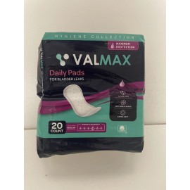 Valmax Daily Incontinent Pad for Bladder Leak Regular Lvl 4 Ultra Thin 20 pcs