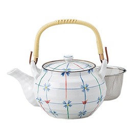 Flower Lattice No. 4 Earthenware Bottle (with tea strainer) 468-44-533