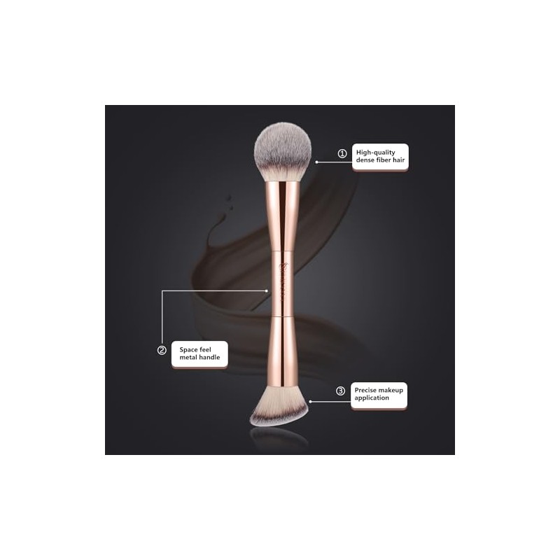 Brocha para base y corrector – Brocha multiusos de doble