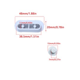 UtySty 16 Pack Toilet Seat Bumper Pads Kit Bidet Lid Attachment Push-in Replacement Buffer Spacer Anti-noise Cushion Pad Cover for Starck 3 X Overpriced Bathroom Repair Parts