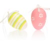 com-four® 36x Hand-Painted Easter Eggs to Hang Up - Pastel-Coloured