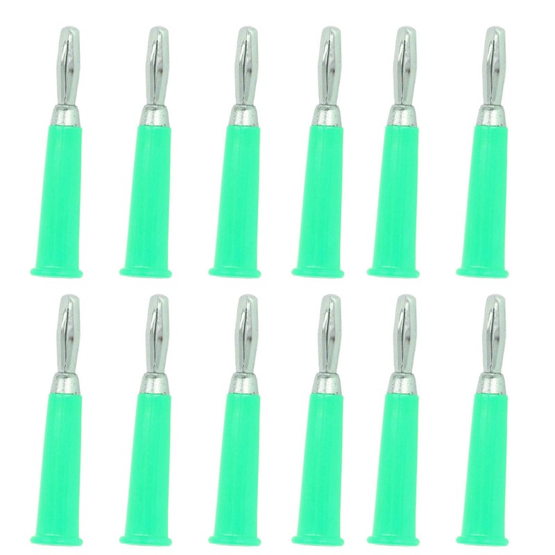 100Pcs Horn Banana Plug Brass Zinc Alloy ABS Welded Banana
