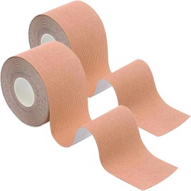 LeTradeJP Tape, Kinesio Tape, 2 Rolls, Anti-peel, 5cm x 5m, Muscle and Joint Support, Strong Elasticity, Waterproof, Breathable, Multi-purpose, Taping Tape for Finger, Wrist, Ankle Sports Type
