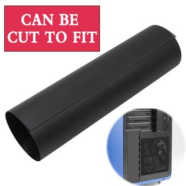 Fan Filter, Dust Filter, Fan Dust Filter, Computer Fan Grille, Filter Cover Made of PVC, Can Be Cut Cost-Effective and Durable for Computer PC Casing, Case Fan (Black)