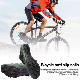 yotutun Bicycle Cleats Set, SPD Compatible Pedal Plates, Bicycle Accessories Set, Bike Bicycle Shoe Plate Set for Mountain Bike, Indoor, Outdoor, Men and Women