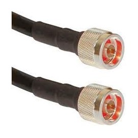 N-Male to N-Male 10 Foot LMR-400 Cable | Times Microwave Ultra Low Loss LMR400 Coax Made in USA by MPD Digital (TM)