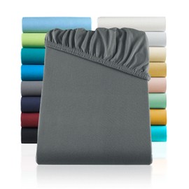 Jersey Fitted Sheet All Colours & Sizes 100% Cotton
