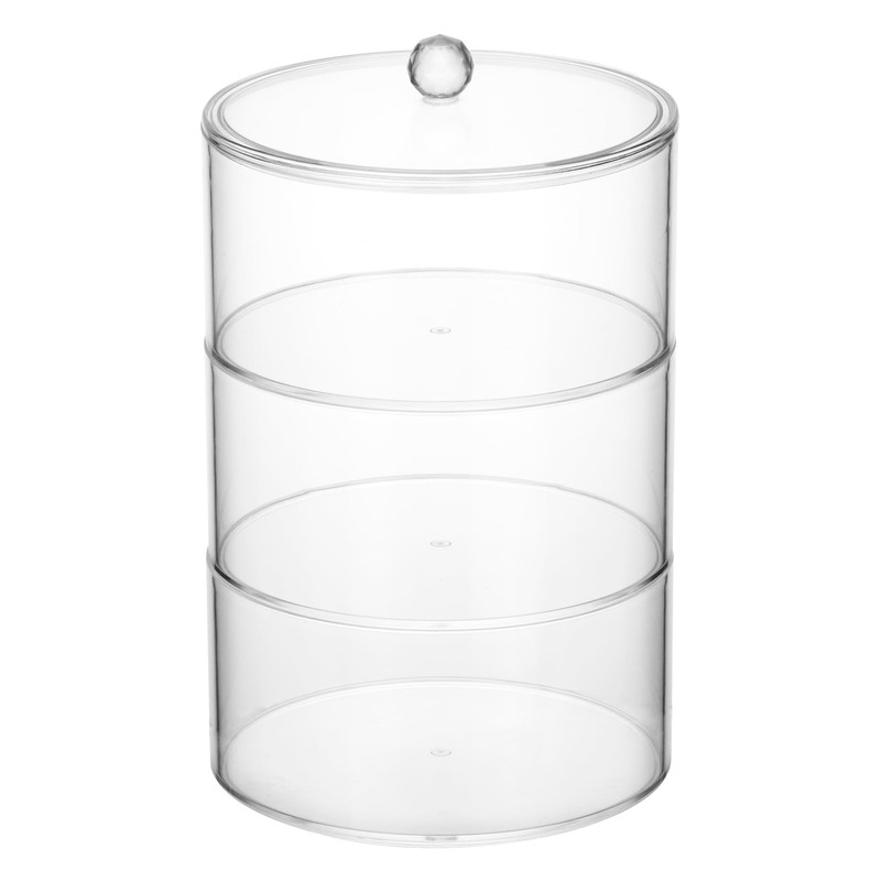 QWORK® 3-layer belt organiser, belt storage, stackable acrylic belt holder