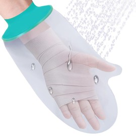 BelleVive Cast Protector for Hand Waterproof Hand Cover for Shower After Surgery Soft Comfortable Cast Protector for Wrist Finger Reusable Plaster Bag for Bandages