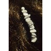 Tumbled White Howlite Stone Hair Combs (Quantity of 2)