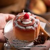 Raspberry Cinnamon Roll Realistic Food Scented Candle