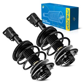 PHILTOP Front Struts Shock Absorber Assembly Fits Caravan 2001-2007, Grand Caravan, Town & Country, Voyager, Complete Suspension 171572L 171572R, Struts with Coil Spring Assemblies SAA369 2 PACKS