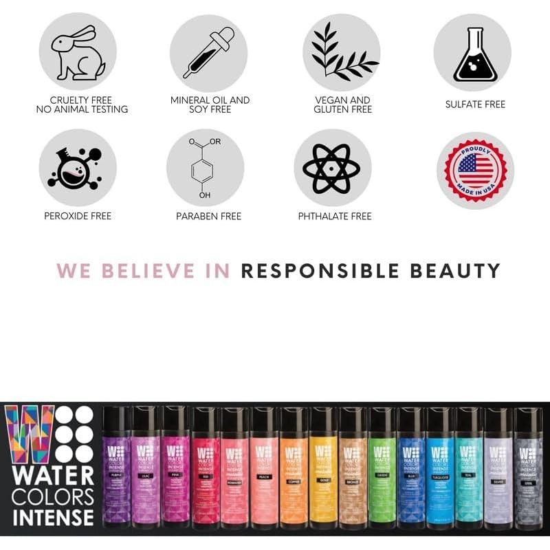 Watercolors Champú de color intenso 8.5 oz (plata)